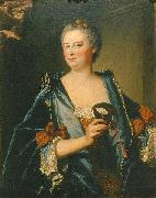 Hyacinthe Rigaud Portrait of Marie-Madeleine Mazade oil on canvas